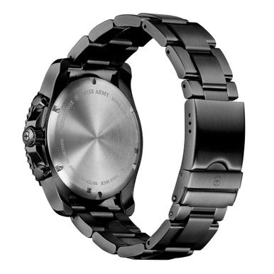 Maverick Chronograph, black dial, black bracelet