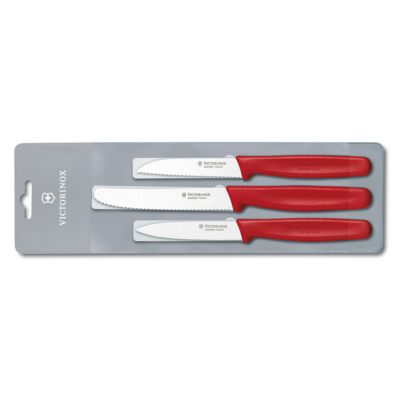 Paring Knife Set, 3pc, Nylon - Red