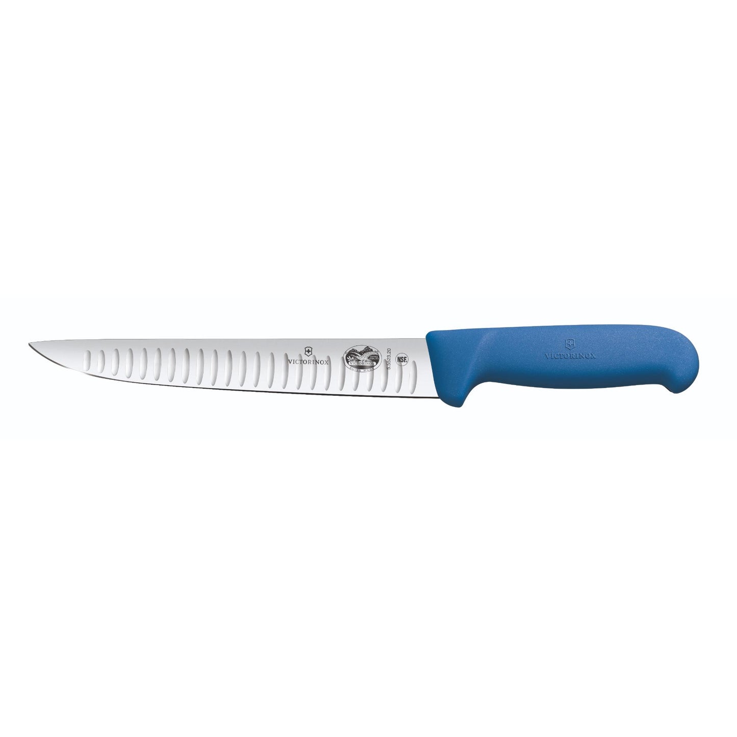 Fibrox Straight Back Blade Sticking Knife, 25cm Fluted Edge