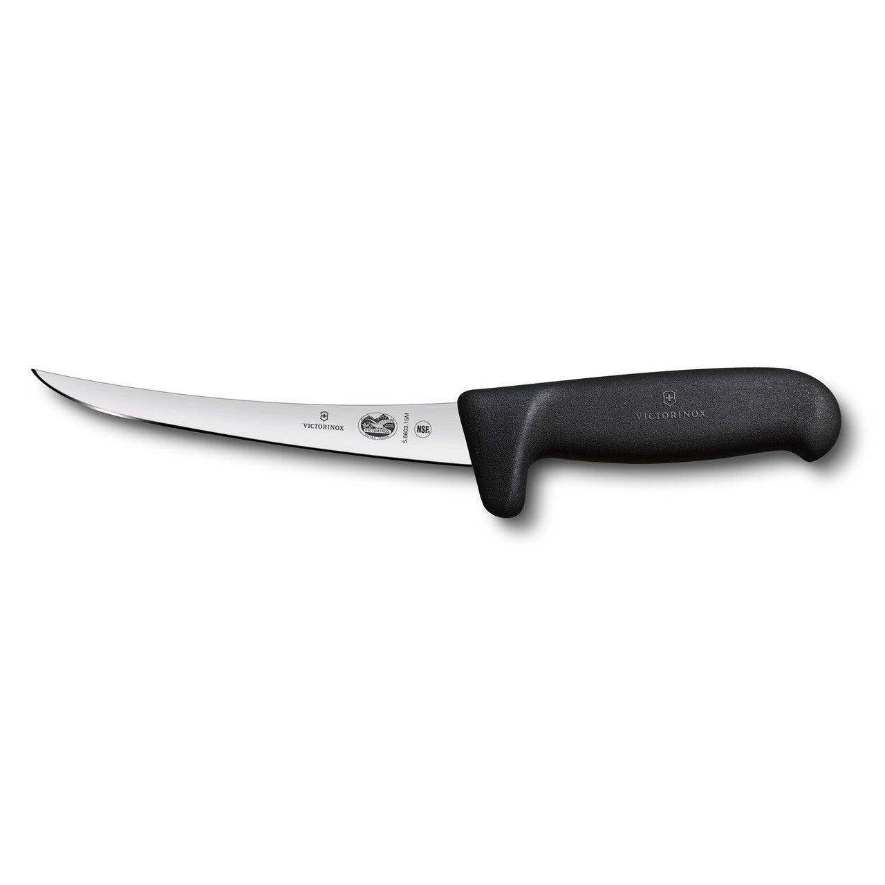 Fibrox Boning Knife, 15cm Curved, Safety Grip, Narrow Blade
