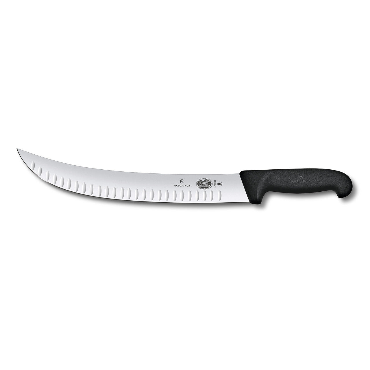 Brisket Knife, 31cm Curved Wide Blade, Fibrox - Black
