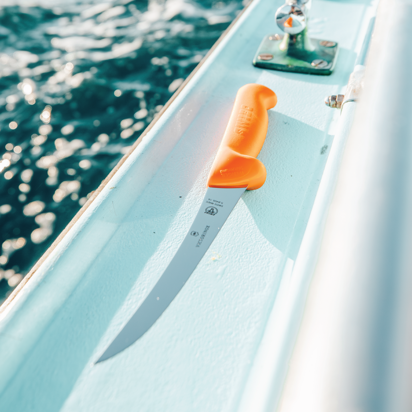 Swibo Boning Knife, 16cm Curved Blade - Yellow