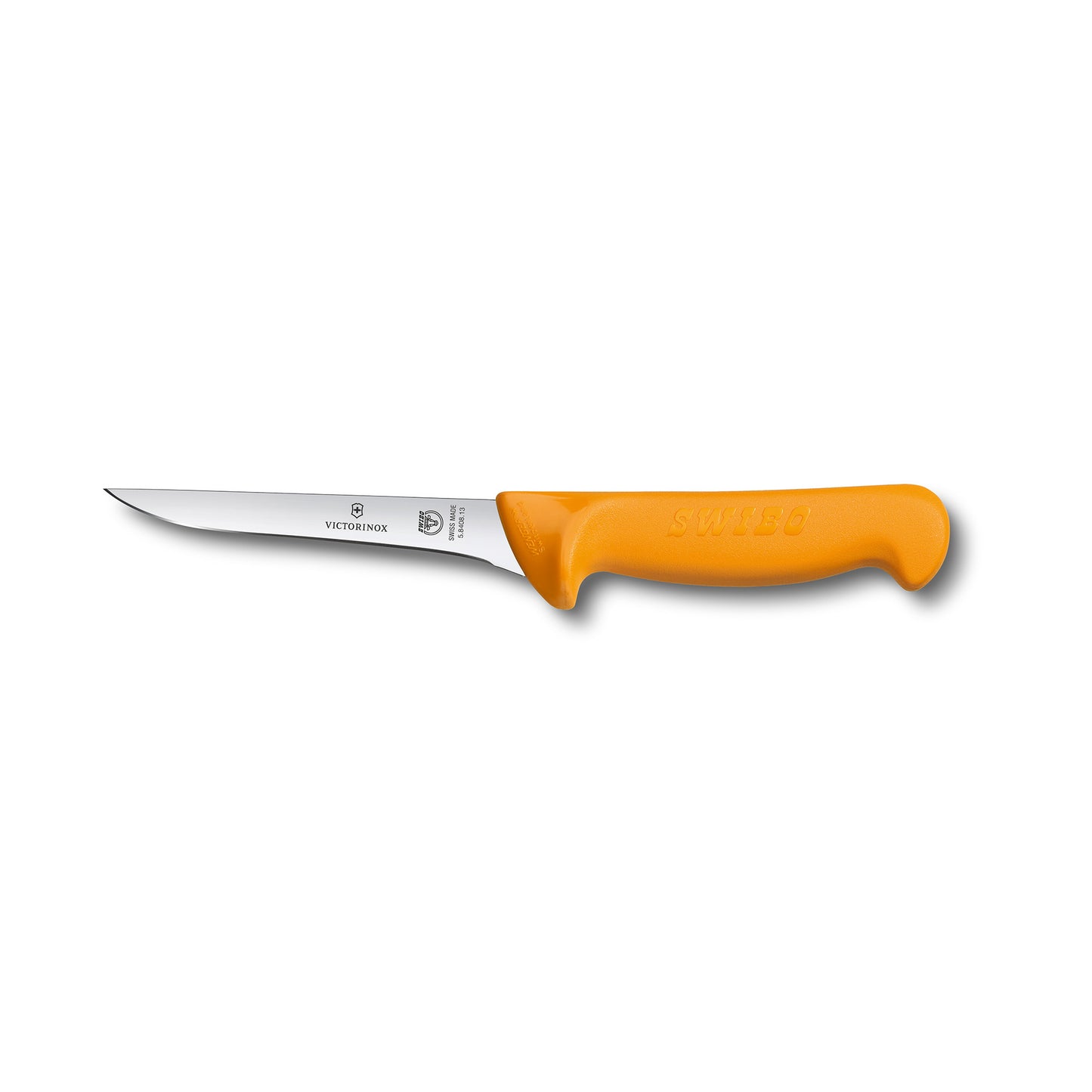 Swibo Boning Knife, 16cm Straight Narrow Blade, Curved to Guard