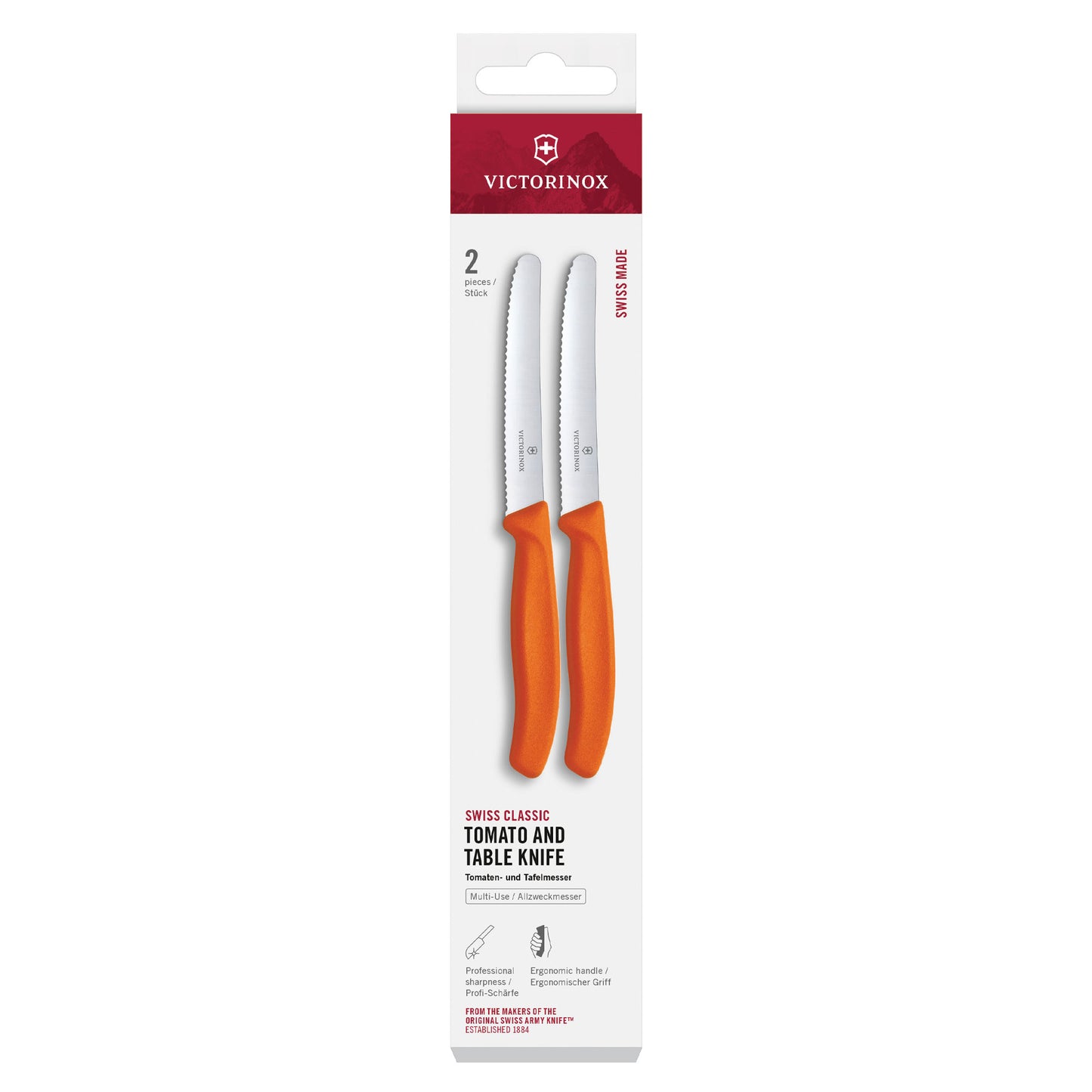 Swiss Classic Tomato and Table Knife Set, 2 Pieces - Gift Box