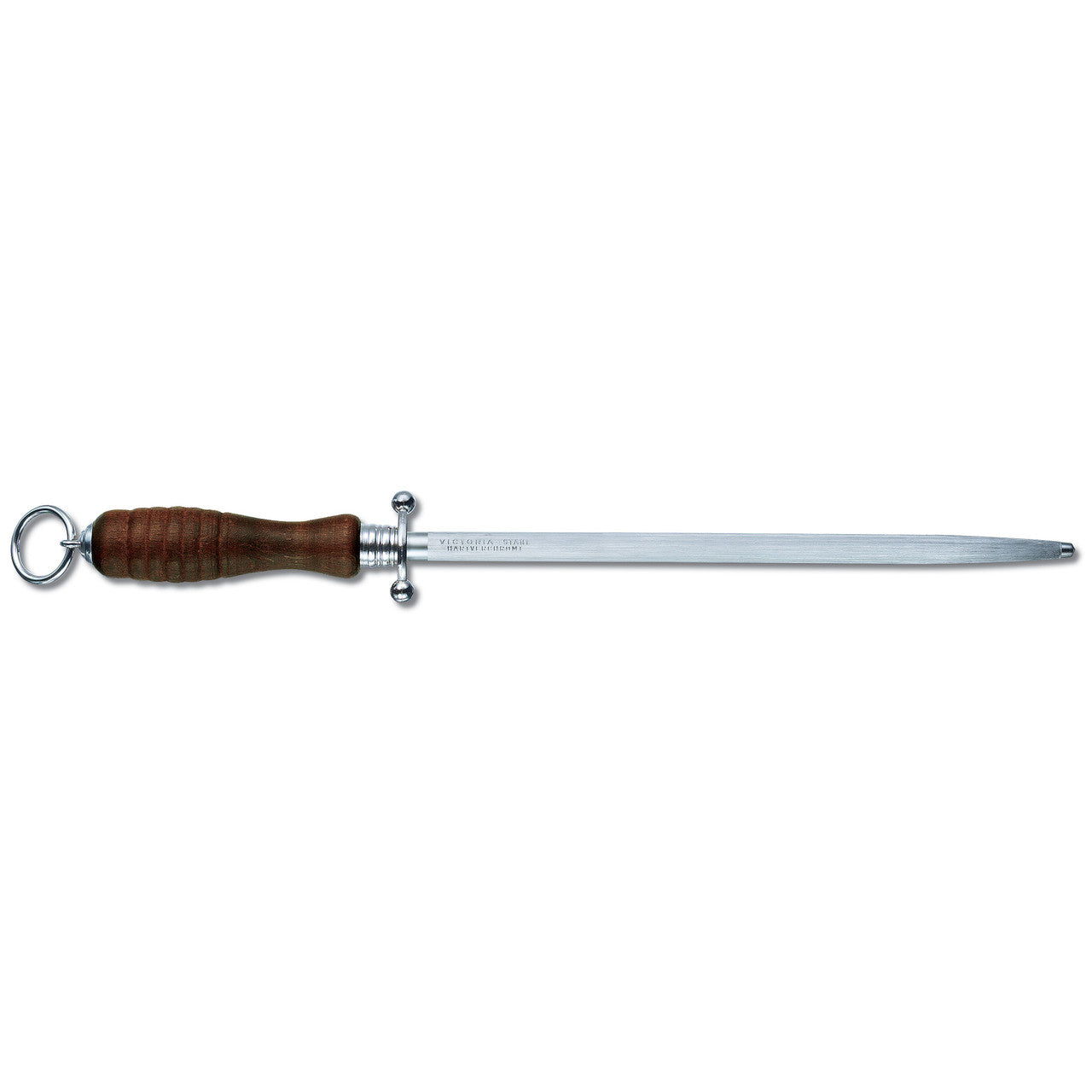 Kitchen Sharpening Steel, 27cm, Round, Middle Fine Cut - Redwood