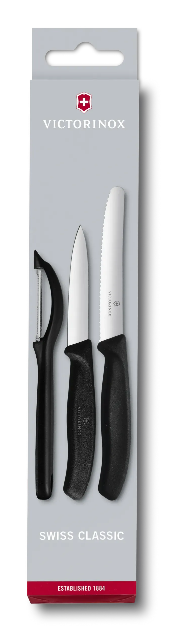 Swiss Classic Paring Knife Set with Peeler, 3 Pieces Small Image