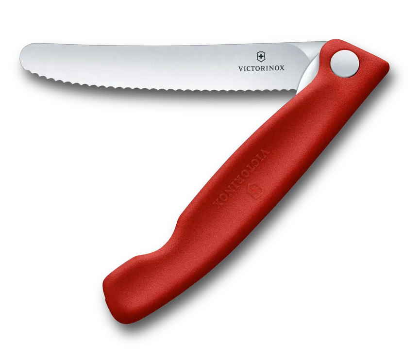 Swiss Classic Foldable Paring Knife in red