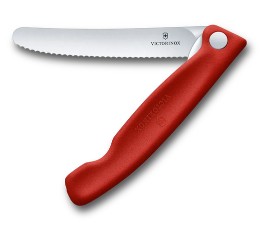 Swiss Classic Foldable Paring Knife in red