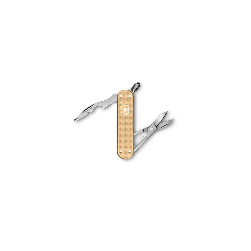 Multitool with various tools on a white background