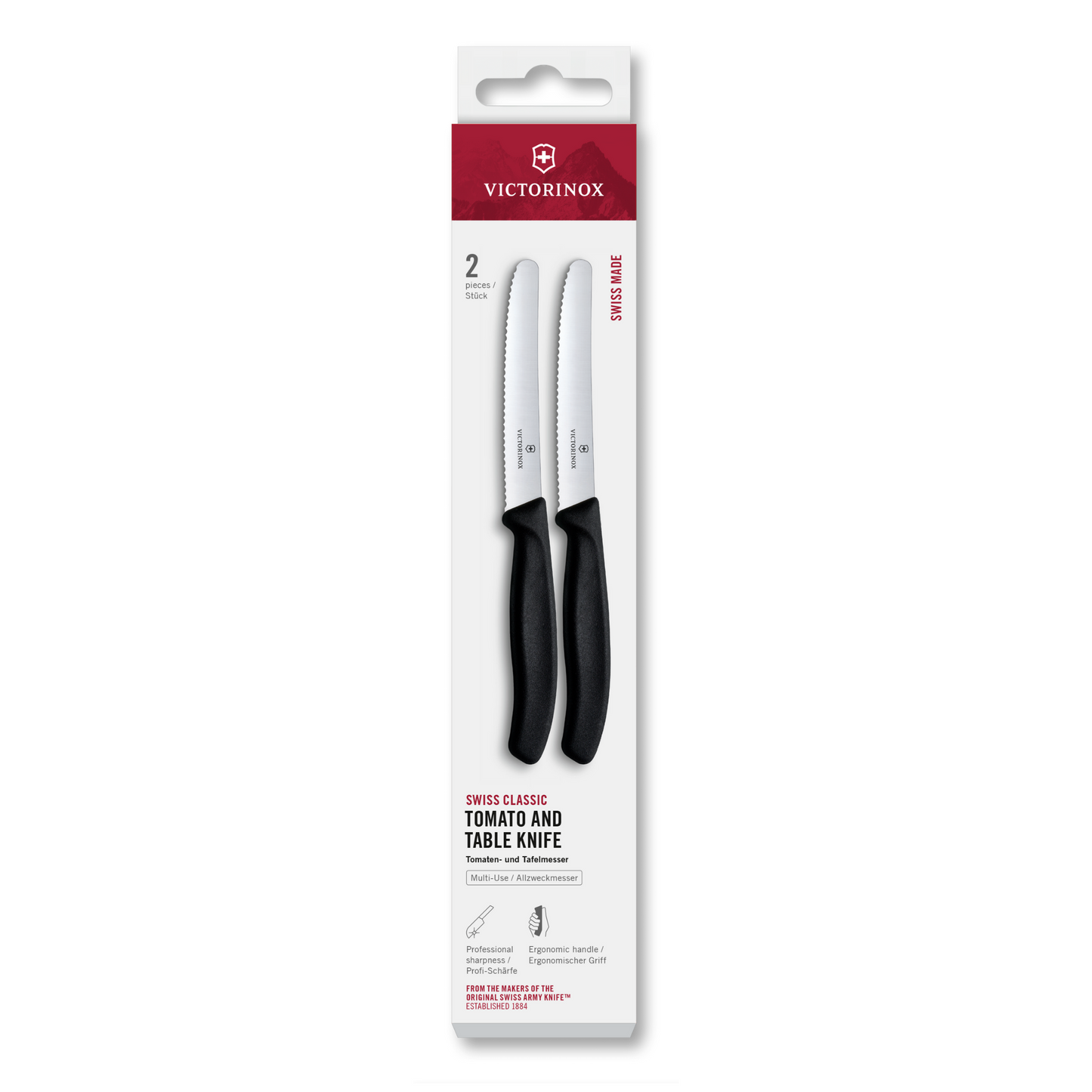Swiss Classic Tomato and Table Knife Set, 2 Pieces
