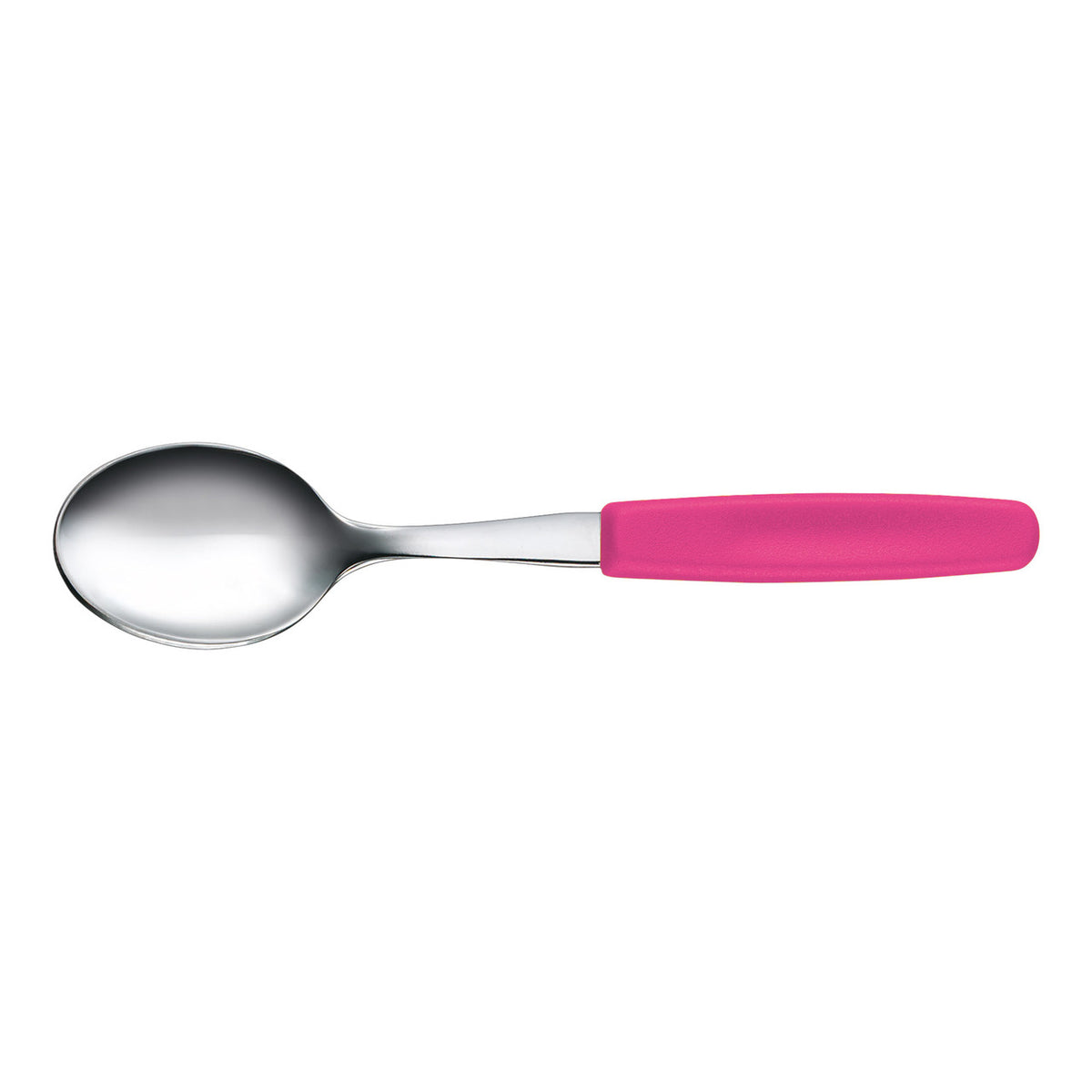 Swiss Classic stainless tablespoon with pink handle
