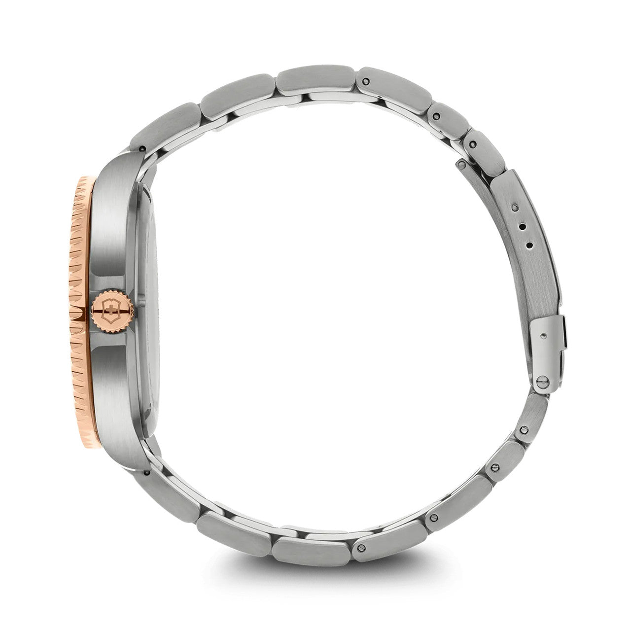 Maverick Large - Silver/rose-gold, Sunray Brushed