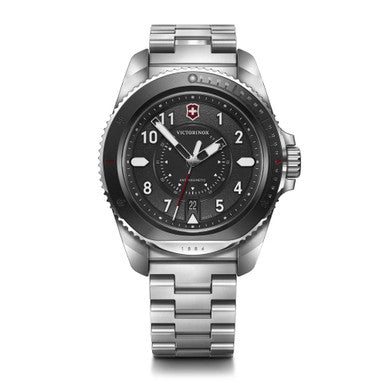 Journey 1884 - black dial / steel bracelet
