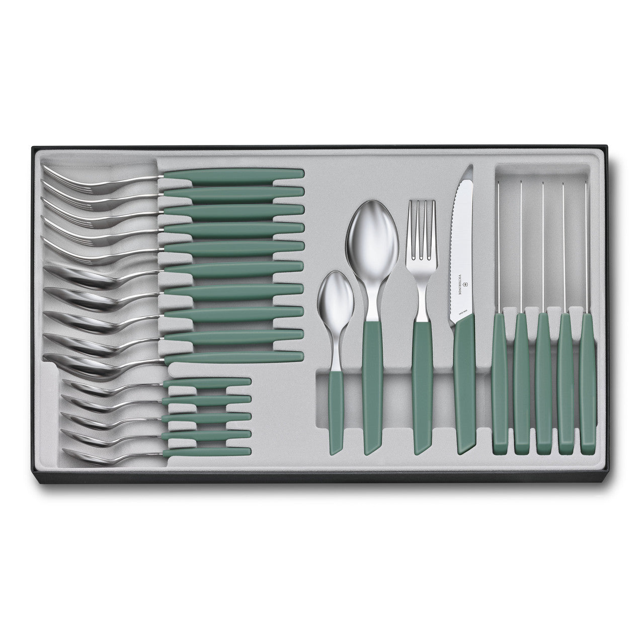 Swiss Modern Table Set (Rounded Knife), 24 pieces