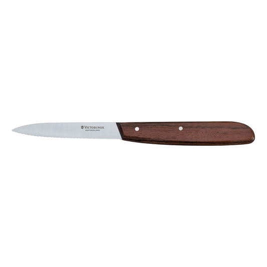 Wood Paring Knife, Wavy Edge, 10cm