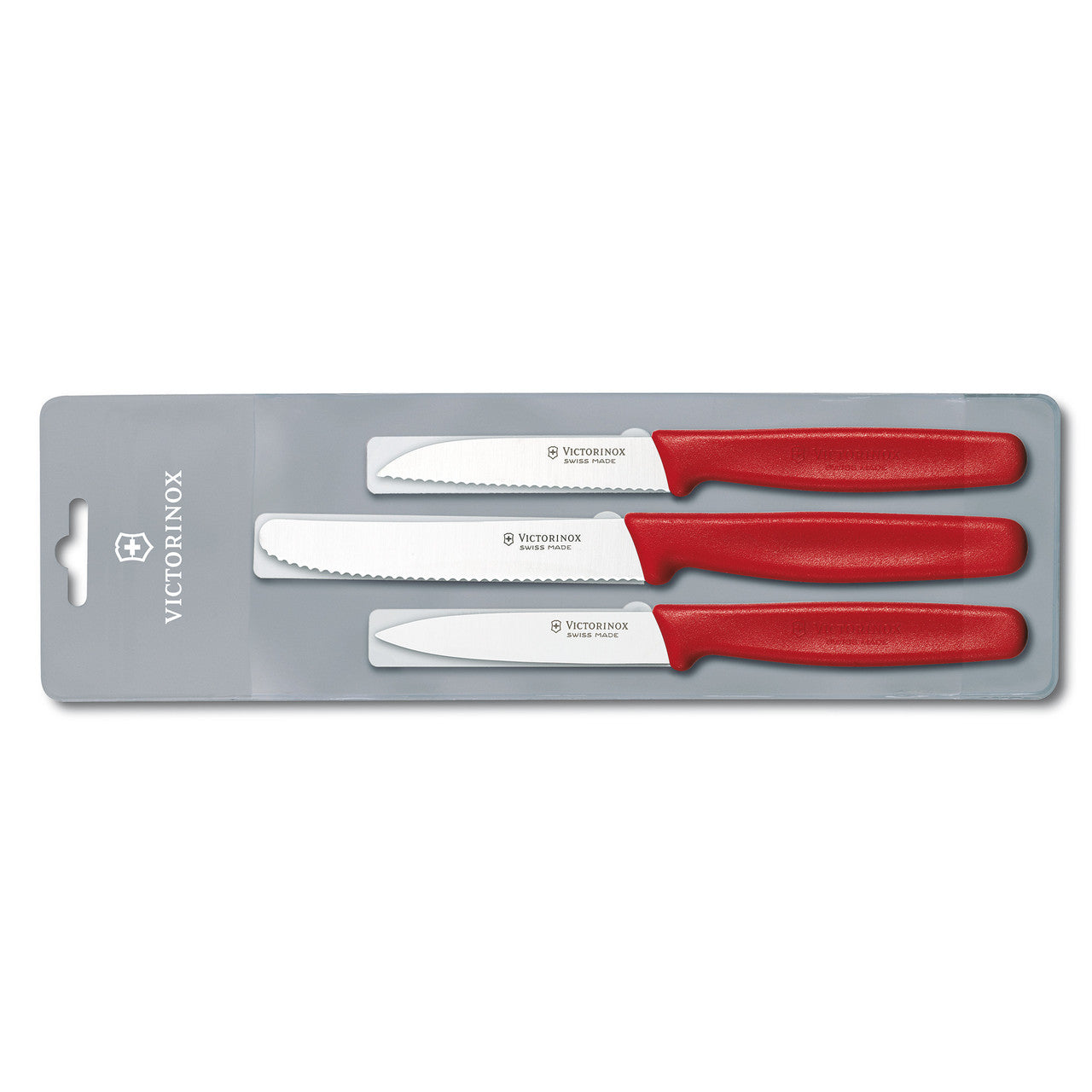 Paring Knife Set,3pc,Nylon - Red