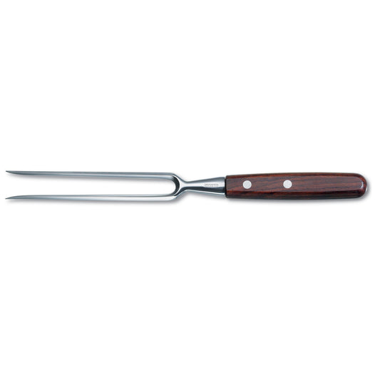 Carving Fork, 18cm, Forged Tines - Wood