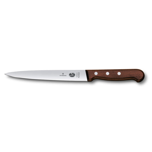 Filleting Knife, 16cm Flexible Blade - Wood