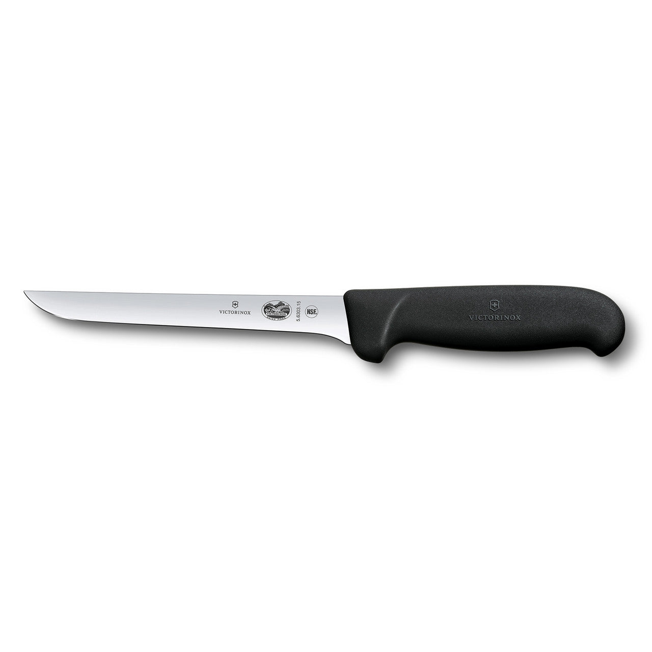 Boning Knife, 15cm Straight, Ext Narrow, Fibrox - Black