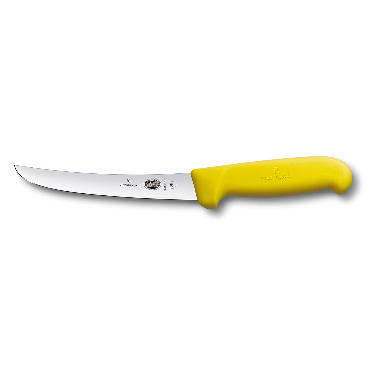 Boning Knife, 15cm Curved, Wide Blade, Fibrox - Yellow