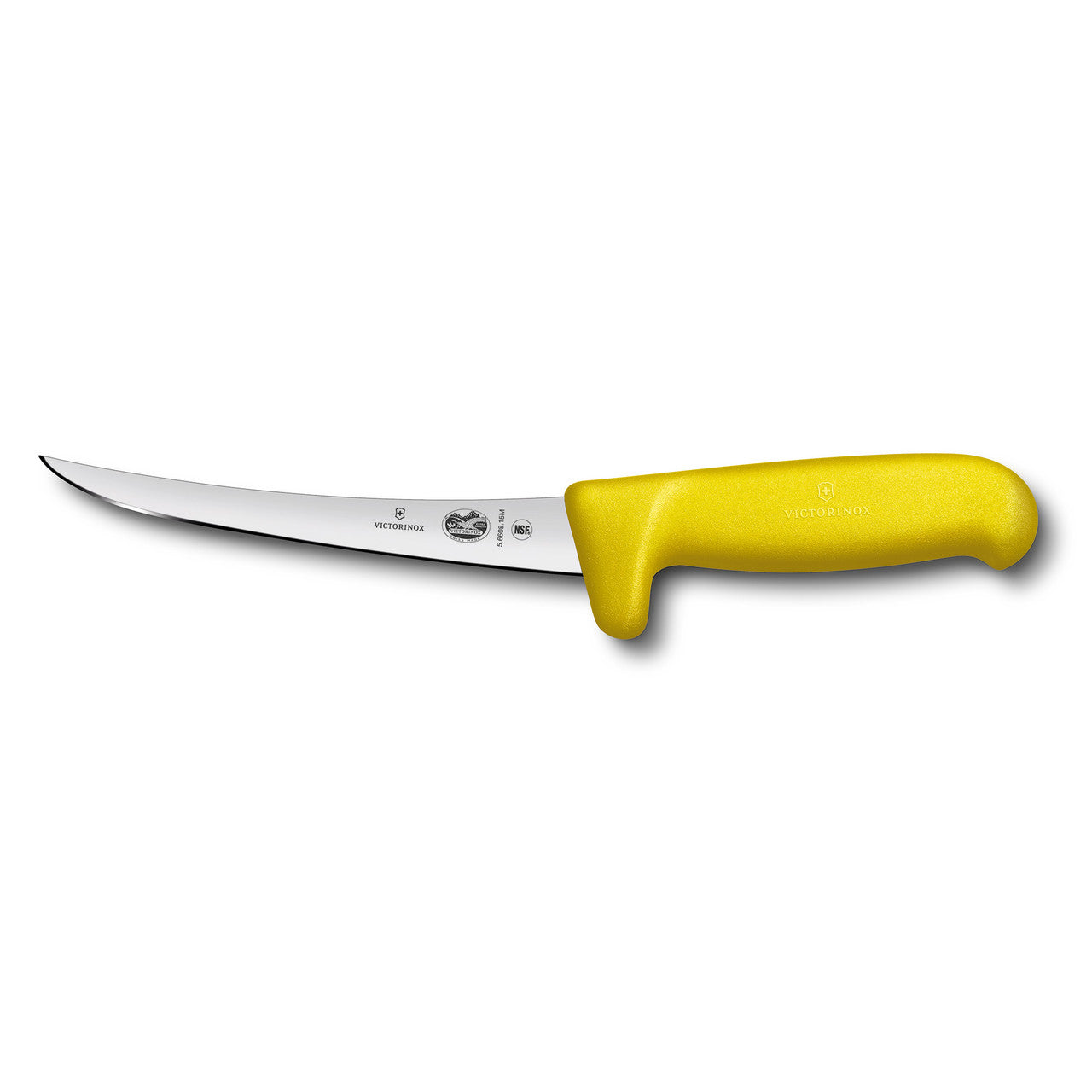 Boning Knife, 15cm Curved, Safety Grip, Narrow Blade, Fibrox - Yellow