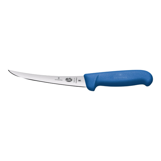 Boning Knife, 15cm Curved, Flexible Narrow Blade, Fibrox - Blue