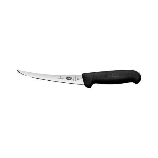 Boning Knife, 12cm Curved, Flexible Narrow Blade, Fibrox - Black