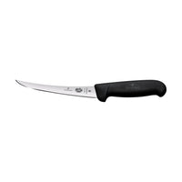 Boning Knife, 15cm Curved, Flexible Narrow Blade, Fibrox - Black