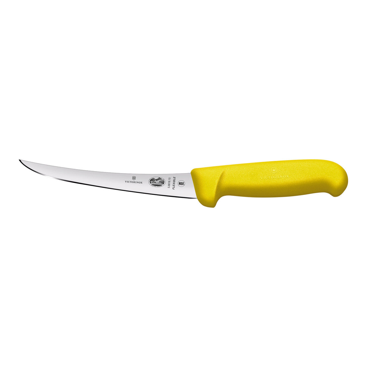 Boning Knife, 12cm Curved, Flexible Narrow Blade, Fibrox - Yellow