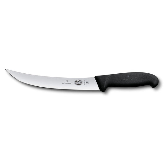 Breaking Knife, 25cm Curved, Narrow Blade, Fibrox - Black