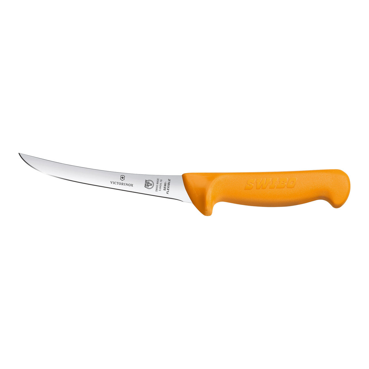 Swibo Boning Knife, 16cm Curved Narrow Blade, Semi Flexible - Yellow