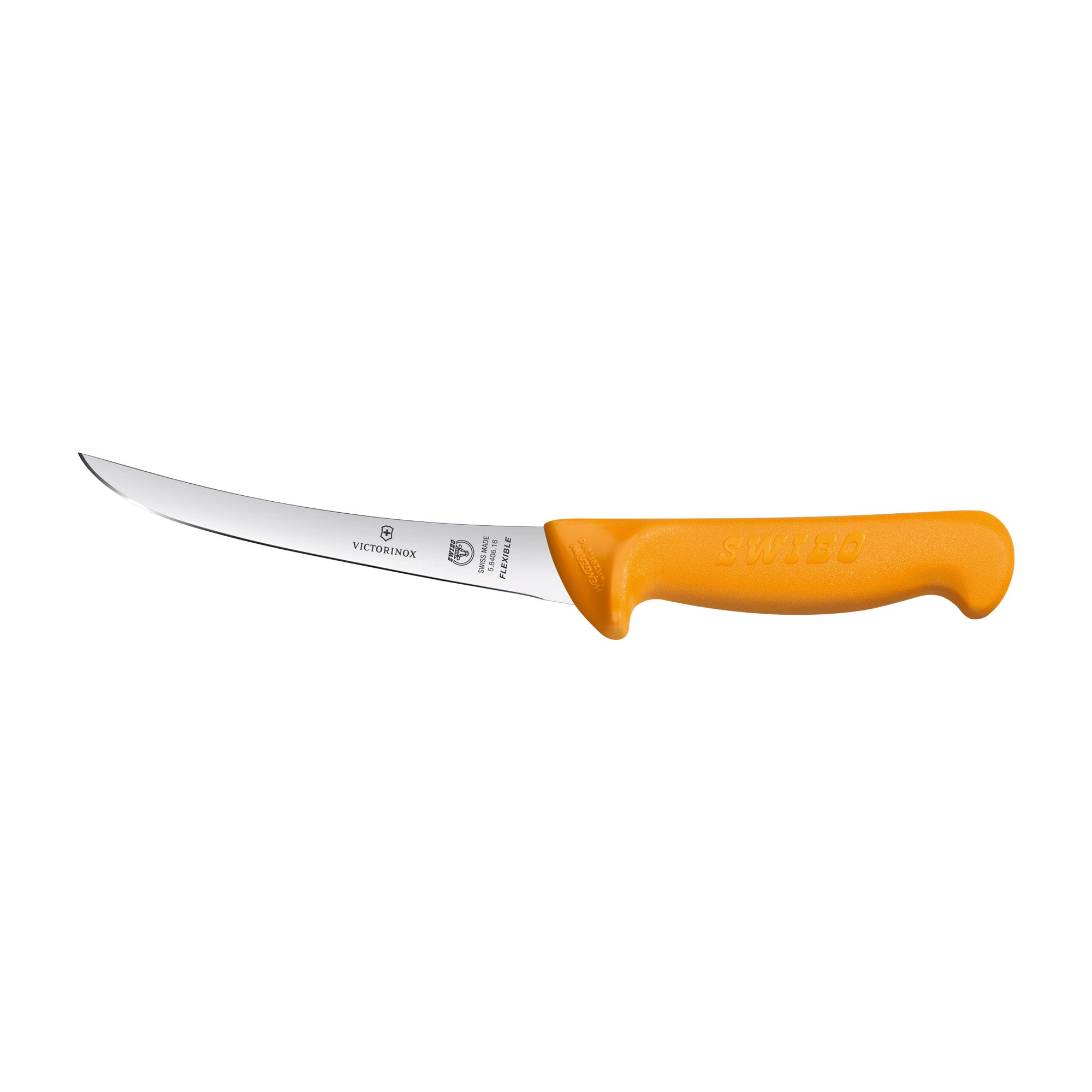 Swibo Boning Knife,13cm Curved Flexible Blade - Yellow Small Image