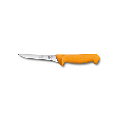 Swibo Boning Knife, 13cm Straight Narrow Blade, Curved to Guard