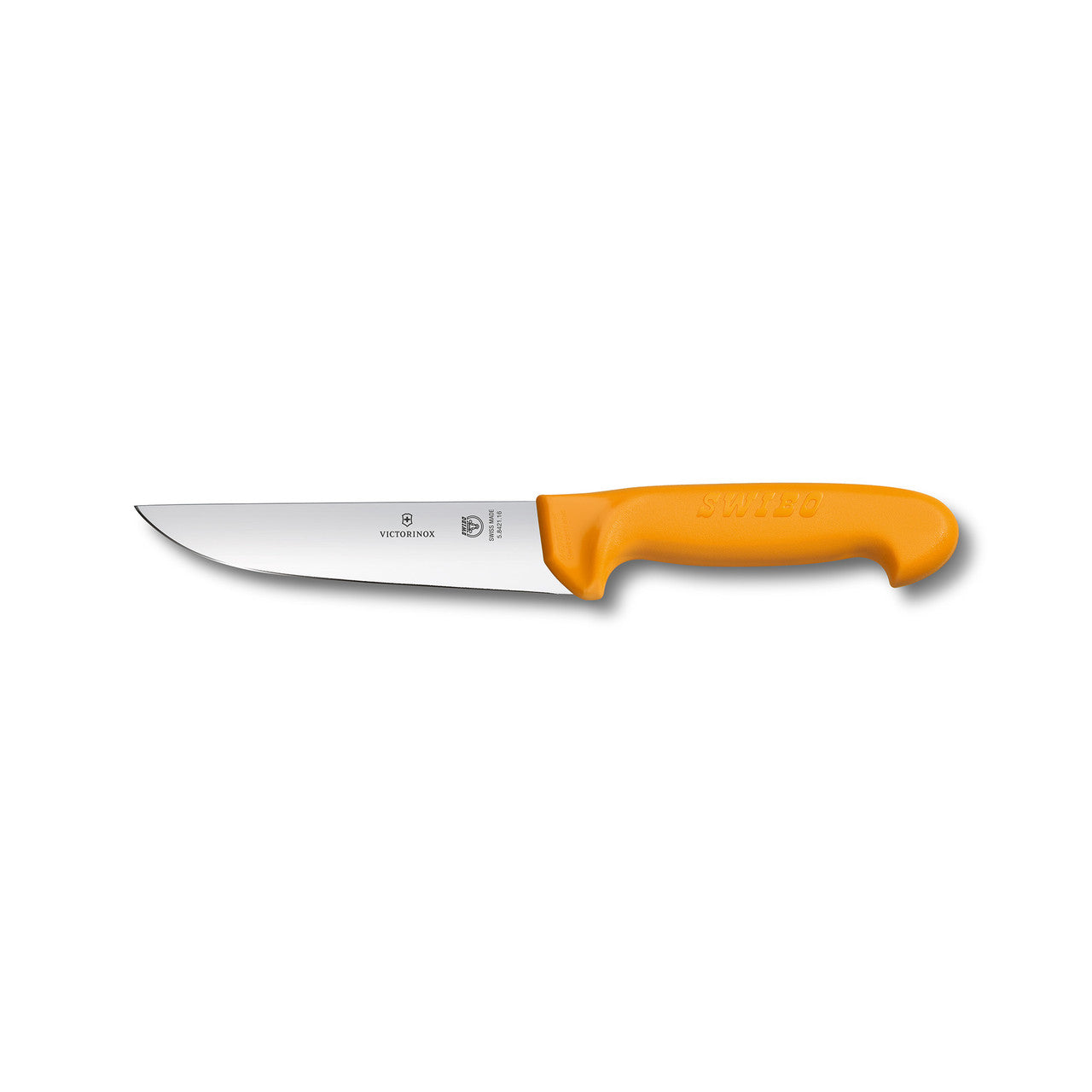 Swibo Butchers Knife, 16cm Straight Back Blade - Yellow