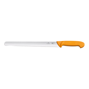 Swibo Slicing Knife,35cm Round Wavy Blade 30mm width