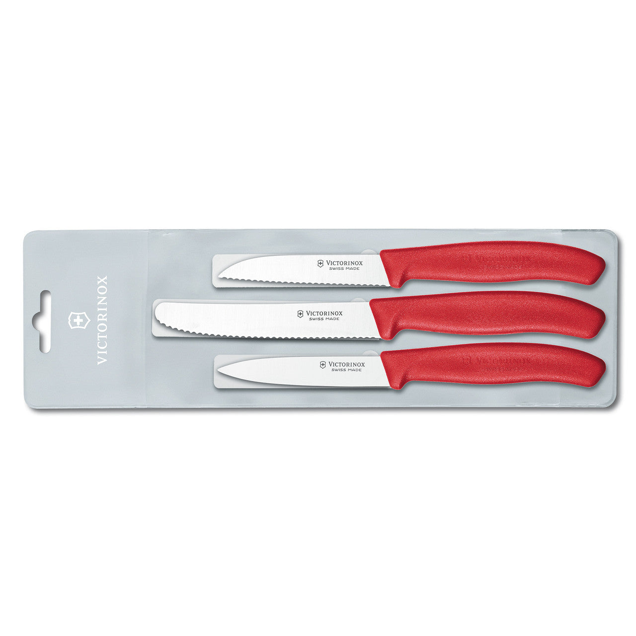 Paring Knife Set, Classic 3 piece - Red