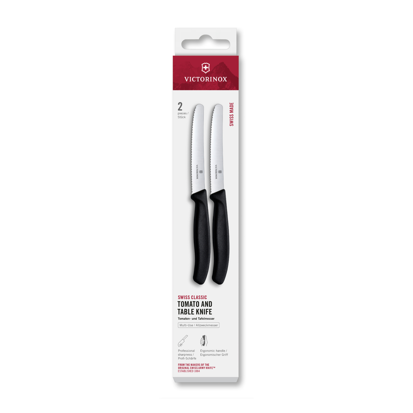 Swiss Classic Tomato and Table Knife Set, 2 Pieces - Gift Box