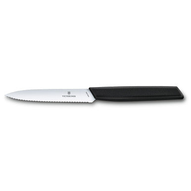 Swiss Modern Paring Knife, Wavy Edge, 10cm