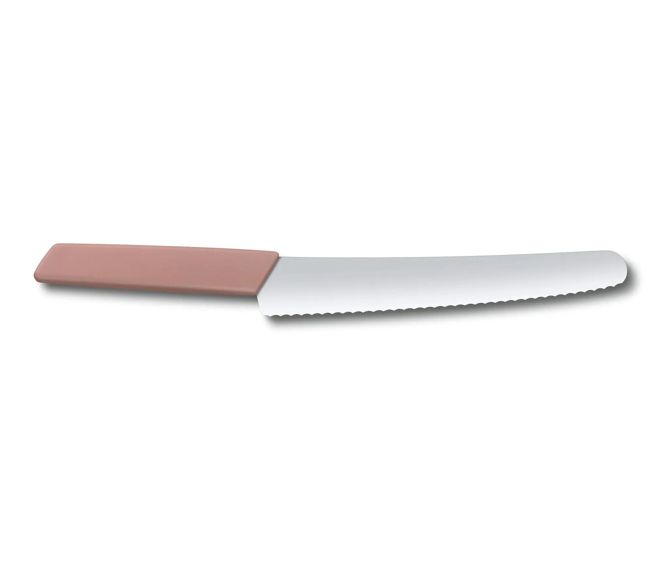 Swiss Modern Bread & Pastry Knife, 22cm - Apricot Handle