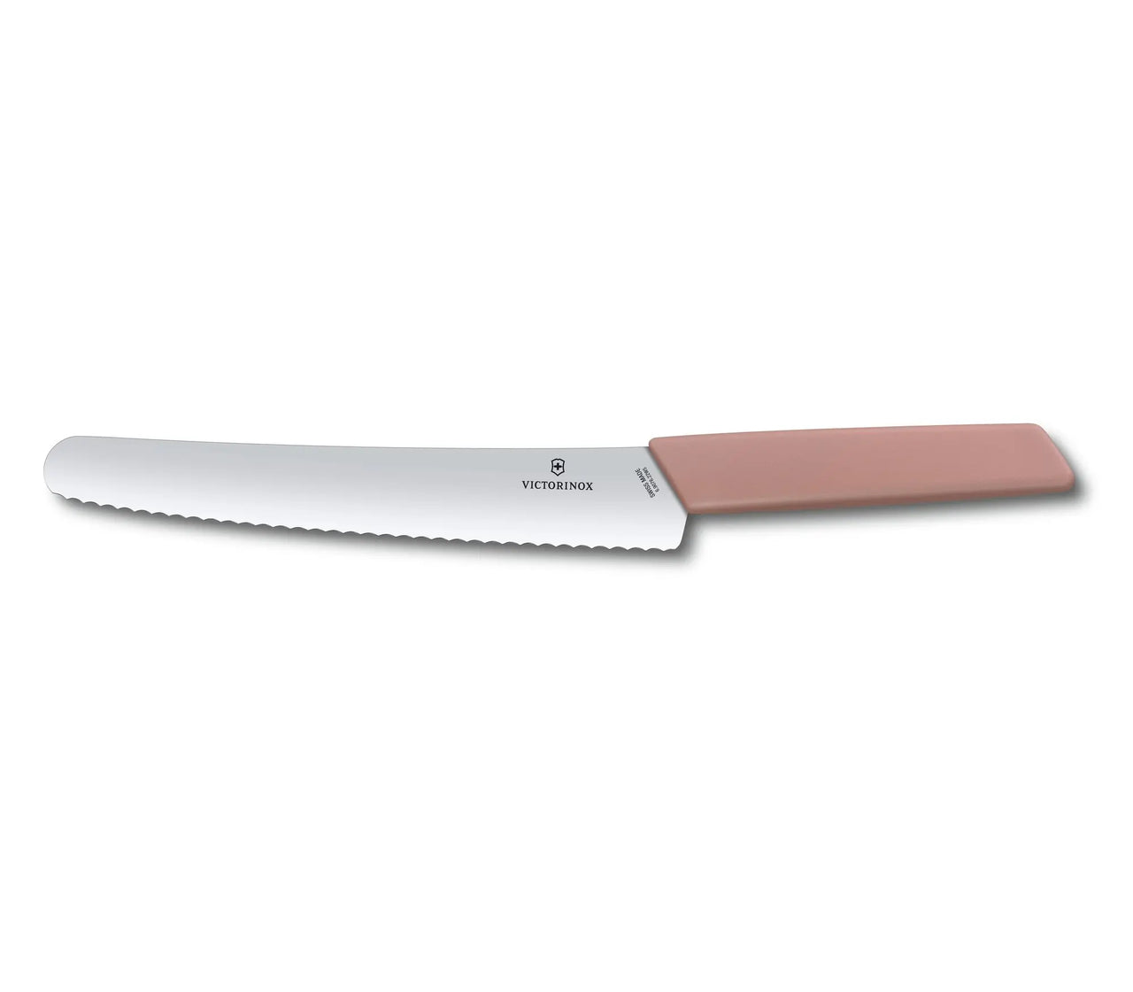 Swiss Modern Bread & Pastry Knife, 22cm - Apricot Handle