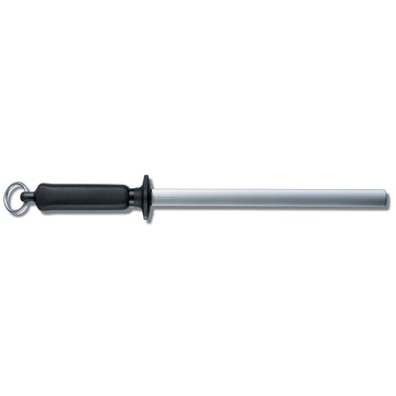 Diamond Coated Sharpening Steel 23cm, Oval - Black