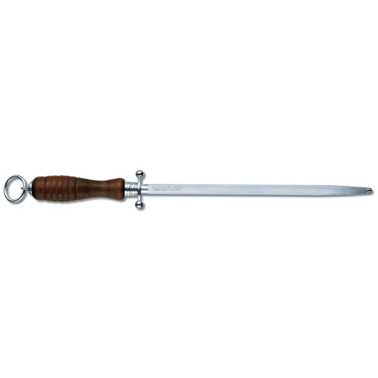 Kitchen Sharpening Steel, 27cm, Round, Middle Fine Cut - Redwood