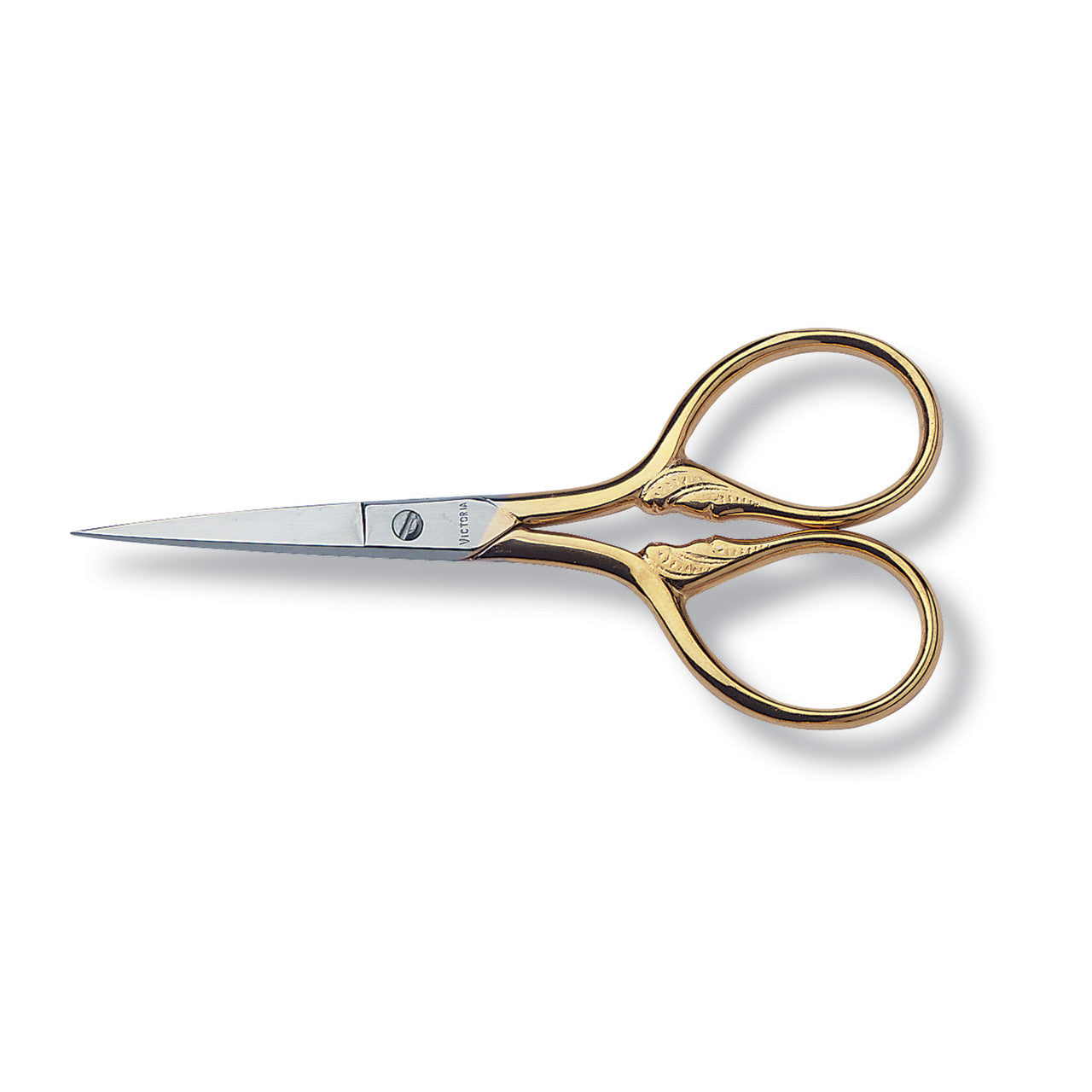 Stork Embroidery Scissors, 9cm - Gold-Plated