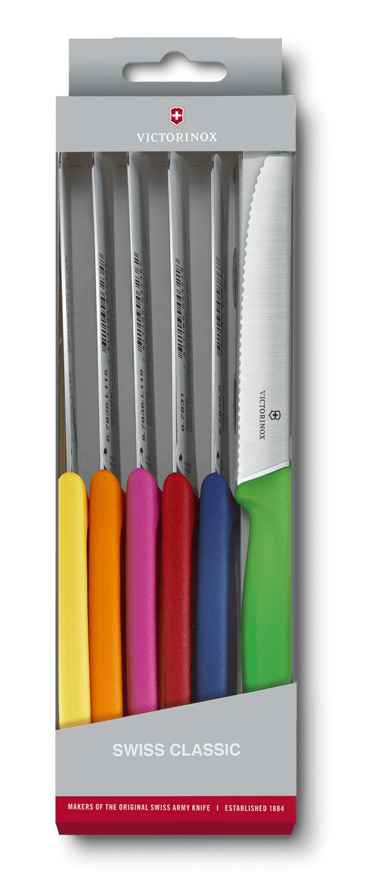 Colourful Tomato and Table Knife Set