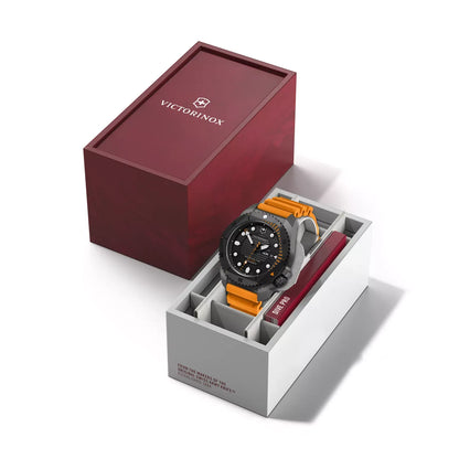 Dive Pro Automatic Titanium Orange in a red box