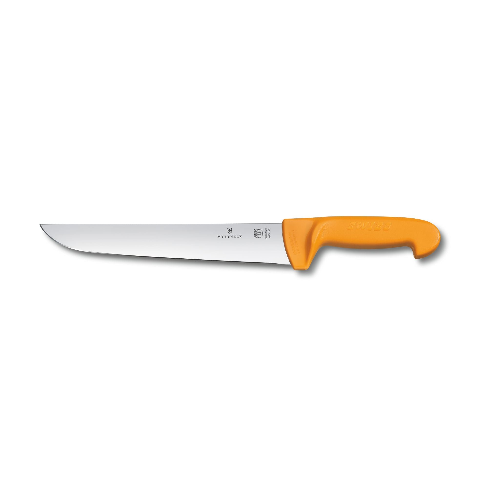 Swibo Butchers Knife, 26cm Straight Back Blade - Yellow Small Image