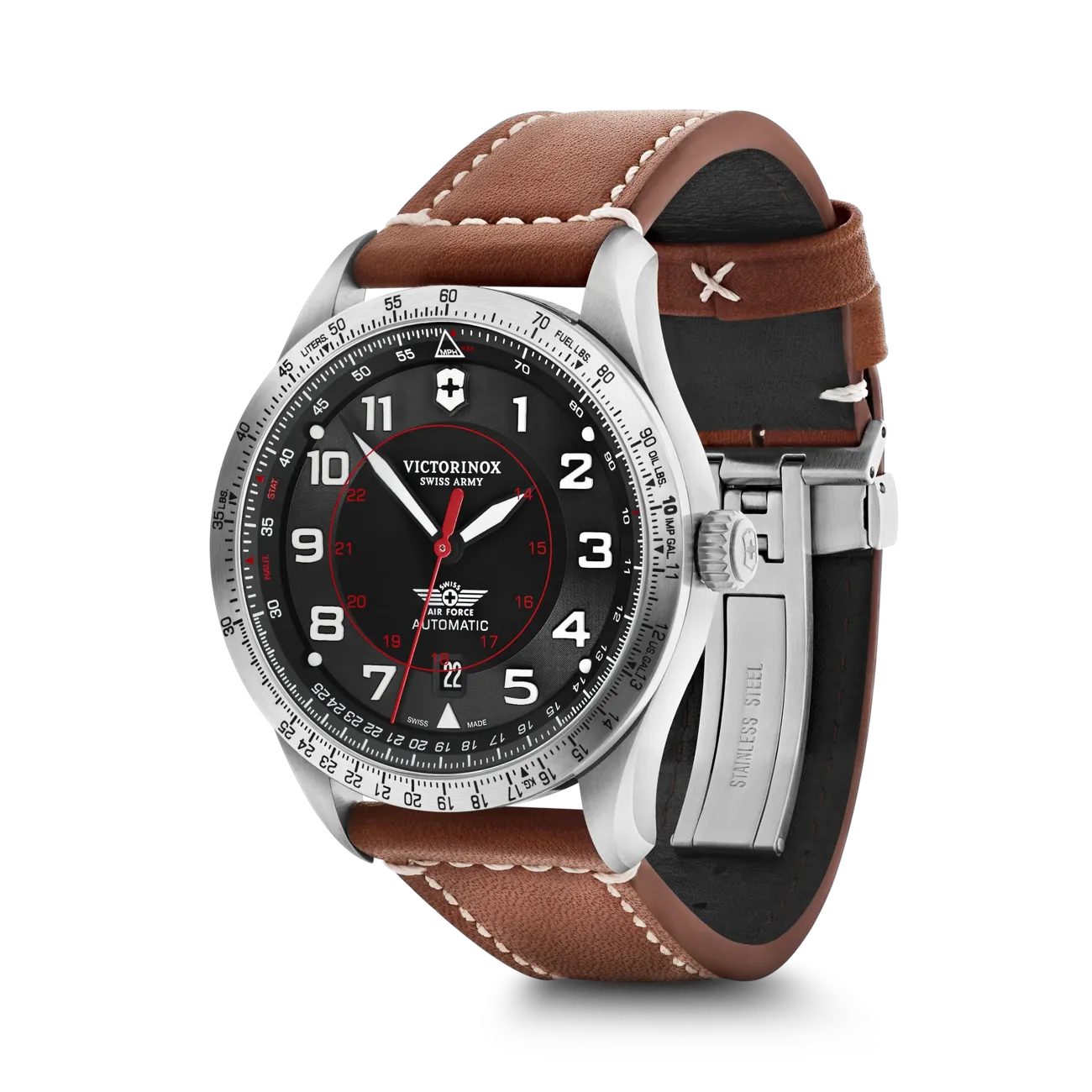 Victorinox Airboss Mechanical watch quarter view