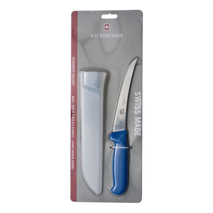 Fibrox Boning Knife - Curved Flexible Blade & Sheath, 15cm
